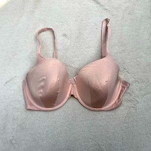 Victorias Secret body by Victoria lined perfect coverage pink shimmer bra